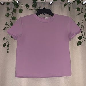PURPLE CROP TOP